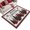 Red, variant on Merry Christmas Washable Round Area Rug 3 ft, Black Red Xmas Tree Snowflakes Plaid Border Soft Non‑Slip Rugs Stain Repellent Indoor Mats for Entryway, Bathroom, Bedside, Hallway Nook