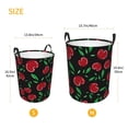 thumbnail image 5 of Xecao Cherry Print Laundry Hamper Basket,designed for Blanket Storage and Nursery Clothes in the Bedroom, 5 of 8