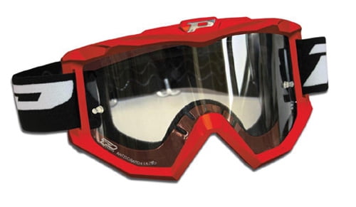 RACE LINE GOGGLES W ANTISCRATCH LENS RED by Progrip
