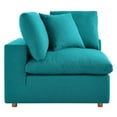 thumbnail image 4 of Modway Commix 4 Piece Down Filled Overstuffed Sectional Sofa Set in Teal, 4 of 5