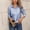 Blue, variant on ClodeEU Women's Striped Long Sleeve Button Down Collared Shirt,Fashion Casual Work Shirts Blue,Women's Plus L