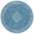 thumbnail image 5 of SAFAVIEH Courtyard Kebo Medallion Indoor/Outdoor Area Rug, Navy/Aqua, 4' x 5'7", 5 of 9