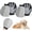 Gray+Black, variant on Pawaboo Pet Hair Removal Glove, Dual-Side Electrostatic Hair Removal & Silicone Fur Brush for Dogs and Cats, Reusable Five-Finger Pet Fur Grooming Glove for Couch Carpet Clothes Laundry, Blue & Gray