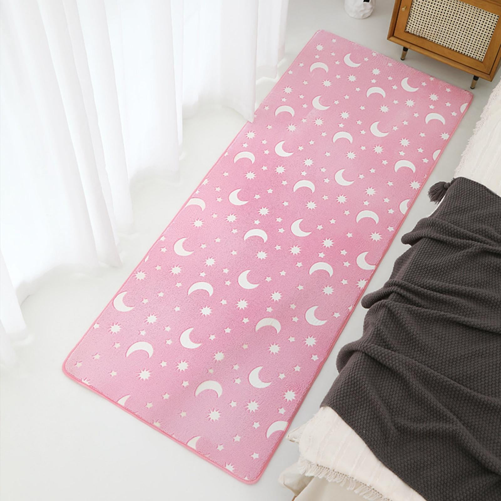 Luminous Bedroom Carpets, Pad AntiSlip Mat Comfortable Bedside Rugs Bay Window Cushion for