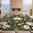 thumbnail image 2 of Design&I 6'x9' Washable Area Rug Oversized Skid-Resistant Vibrant Vintage Botanical Symmetrical Trailing Vine Border Plant for Living Room, Family Indoor, 2 of 7