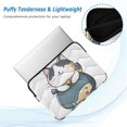 thumbnail image 2 of FORMRS 13-13.3 inch Laptop Sleeve Case Soft Carrying Quilted Computer Bag Cover, Blue Cute Cat, 2 of 7