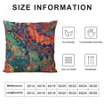 thumbnail image 5 of Nawypu  Throw Pillow Covers Abstract Mandala Flowers Square Pillowcases for Home Decor Sofa Car Bedroom Aesthetic Vintage Wild Floral Colorful Design Pillow Cases, 5 of 5