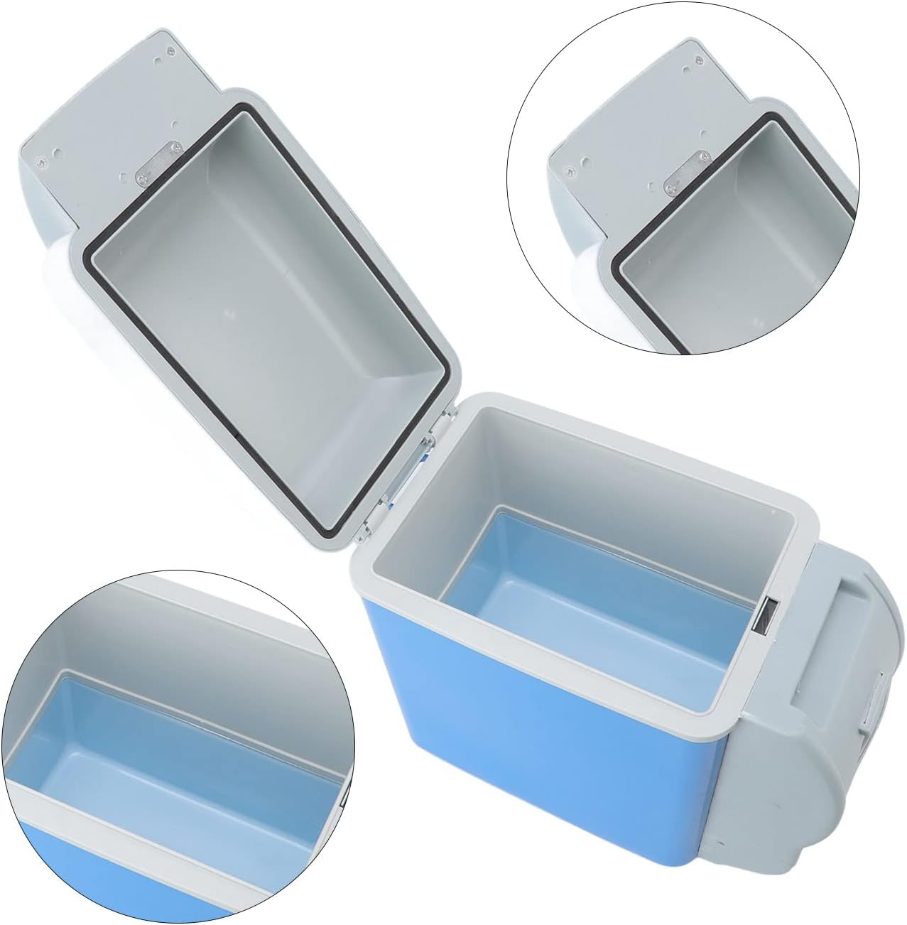 Portable Car Fridge 12V  Semiconductor Cooler Warmer with Carry Strap for Outdoor Travel Camping