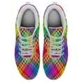 thumbnail image 2 of Colorful Triangles Shoes for Men Women Running Sneakers Breathable Casual Sport Tennis Shoes Gift for Him Her White Size 10, 2 of 5