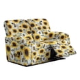 thumbnail image 2 of Jiueut Bee Sunflower Print Recliner Cover, Stain Resistant Furniture Protector Dustproof Recliner Slipcover with Elastic Bottom for Most Loveseat Couch, 2 of 7