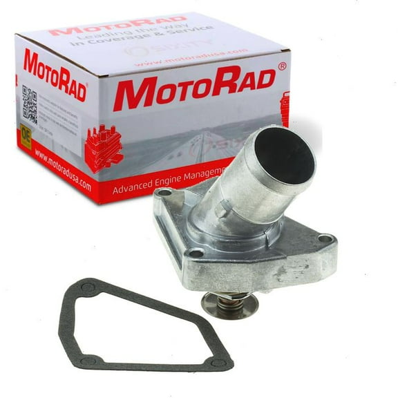 MotoRad Coolant Thermostat Housing Assembly compatible with Infiniti Q50 2016-2017