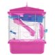 thumbnail image 1 of Jaula para mascotas para hámster con tragaluz transparente, casa de doble capa para hámster dorado, mascota hámster rosa, 1 of 5