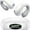 Snow White, variant on Wrongduck Ultra Open Ear Earbuds Clip-On Bone Conduction Headphones with Secure U-Clip, 0.01 lb Lightweight Waterproof Over Ear Design for Small Ears, Night Black
