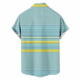 thumbnail image 7 of Hawaiian Shirts for Men Tropical Floral Print Short Sleeve Button Down Blouse Beach Vacation Clothes, 7 of 7