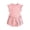 Pink, variant on Cute Girls Outfits Off Shoulder Ruffle Sleeveless Blouse Top Matches Elastic Waist Bloom Shorts Girls Casual Summer 2 Piece Set