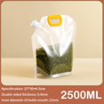 thumbnail image 1 of Grain Storage Bag Portable Insect Proof Moisture Proof Fresh Keeping Bag Recyclable Portable Transparent Grain Storage Bags 2500G 4PCS, 1 of 6