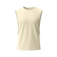 thumbnail image 5 of Qiyinn Mens Gym Sleeveless Tank Top Workout Muscle Shirt Cut Open Quick Dry Bodybuilding Vest, 5 of 5