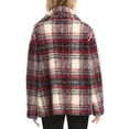 thumbnail image 2 of Karen Kane Womens Wool Blend Plaid Shirt Jacket, 2 of 2