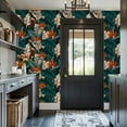 thumbnail image 6 of Peel and Stick Wallpaper Contact Paper Zebra Tropical Jungle Tropical Leaves Bird Paradise Flower Dense Self Adhesive and Removable 17.7in x 118in, 6 of 8