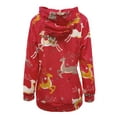 thumbnail image 6 of hirigin Women's Oversized Sweatshirt Christmas E-Girl Hoodies Pullover for Teen Girls Long Sleeve Jackets Baggy Streetwear (Red, XL), 6 of 7