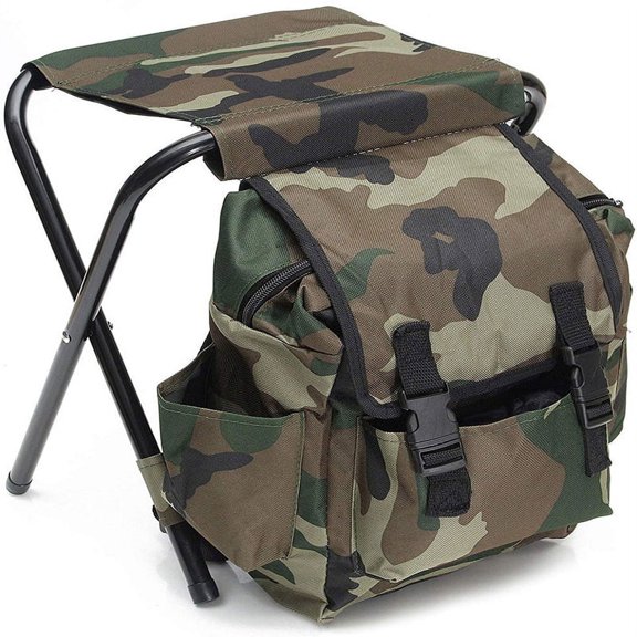 Portable Folding Backpack Chair Lightweight Outdoor Lounge Chair for Camping Hiking Fishing Compact and Durable