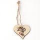 thumbnail image 4 of Corazones de madera para artesanías, ornamentos colgantes pulidos, colgante, amor, forma de corazón, cortes de arte del agujero para la fiesta de bodas DIY 30pcs tholdsy HA011941-02, 4 of 7