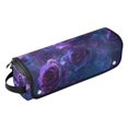 thumbnail image 2 of Hair Tool Organizer Bag with Heat Resistant Mat Removable Travel Storage Case for Hot Air Brushes Curling Irons Psychedelic Purple Rose, 2 of 8