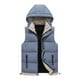 thumbnail image 1 of Ceisia Warm Windproof Men's Loose Fit Detachable Hooded Down Cotton Vest Gift, 1 of 2