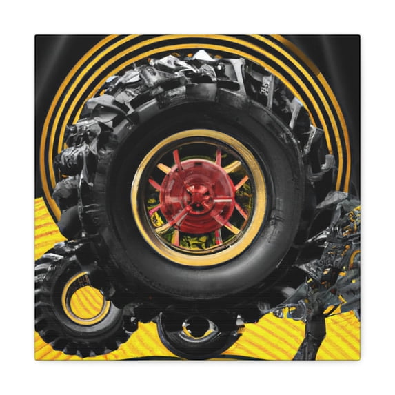 Tire against the Sky - Canvas