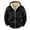 O9-Black, variant on Homeyce Men's Zip Up Sherpa Lined Hoodies Fleece Flannel-Lined Jackets Outfits with Pockets Long Sleeve Heavyweight Thick Sweatshirts with Hooed Winter Outdoor Warm Softshell,Black M