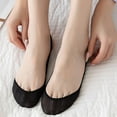 thumbnail image 3 of Lroveb No Show Socks for Women Ballerina Socks Solid Non Slip Ice Stockings Hollow Boat Socks, 3 of 6