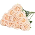 thumbnail image 1 of Artificial Silk Rose Flowers Single Stem 10Pcs, 1 of 1