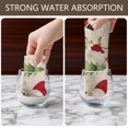 thumbnail image 6 of 6 Pcs Funny Kitchen Towels,Beige Christmas Santa and Animal Pattern Microfiber Dish Towels,Kitchen Tea Towels,Kitchen Towel Set (18" X 26"), 6 of 7