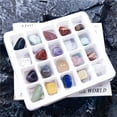 thumbnail image 3 of Wosthever 20 piezas de calendario de adviento de Navidad Set Mini piedra de ágata de cristal natural rocas minerales fósiles para niños enseñanza Decoración del hogar Wosthever HA038962-00, 3 of 6