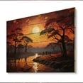 thumbnail image 2 of Designart "African Savannah Charm V" African Print on Natural Pine Wood, 2 of 5