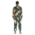 thumbnail image 4 of FORMRS Onesies Pajama for Adults Unisex Hoodie Winter Jumpsuit One Piece Sleepwear, Sizes S-2XL, Floral Oranges, 4 of 7