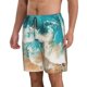 thumbnail image 2 of Balery Ocean Wave Crash Traje de Baño Estilo Hawaiano para Hombre, Shorts de Secado Rápido con Bolsillos-XX-Large, 2 of 6