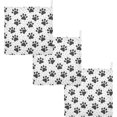 thumbnail image 7 of Cats Pet Paw Baby Muslin Washcloths Soft Absorbent Face Towel,Dog Kitten Footprint Burp Cloths Cotton Bath Wipes 5 PCS Infant Wash Cloth for Newborn Boys Girls 12"x12", 7 of 7