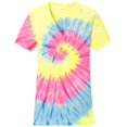 thumbnail image 1 of Koloa Surf Co. Ladies Colorful Tie-Dye V-Neck Tees Neon Rainbow XL, 1 of 1