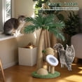 thumbnail image 4 of SHegdu Coconut Tree Cat Scratching Post Interactive Claw Sharpener Pole 28 Inch Natural Sisal Rope Cat Tree for Small Medium Cats, 4 of 9