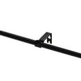 thumbnail image 5 of Lumi Single Curtain Rod Brushed Nickel/ Black- End Cap finials 3/4" Dia. 66"-120" L - Brushed Nickel, 5 of 5
