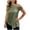 Army Green, variant on Sleeveless Tops Women Soft Summer Off Shoulder Solid Color Casual Soft Trendy Tops Green XL