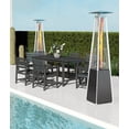 thumbnail image 7 of NAVINE Patio Heater, 48,000 BTU Propane Pyramid Patio Heater with Wheels, Black, 7 of 7