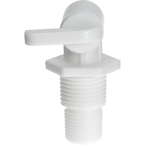 Drain Valve 3/8" and 1/2" Male NPT Dual Threaded Drain Cock Replacement for RV Camper Travel Trailer Fresh Water Tank or System