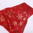thumbnail image 2 of Gcvizuso Christmas Hats, Santa Hat, Red Plaid Christmas Hat Thick Golden Snowflake Hat Christmas Decoration Hat, 2 of 8