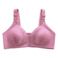 thumbnail image 1 of Gibobby Brasier Mujer Sujetador grande para dormir con hebilla lateral frontal para mujer(Oro Rosa,36), 1 of 4