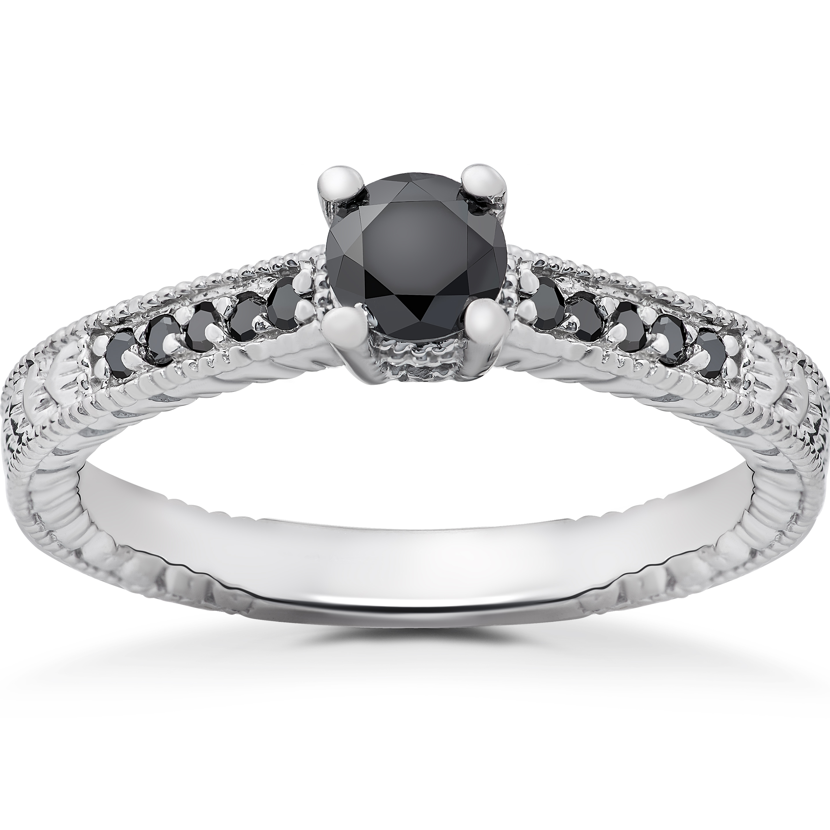 1/2 CT Round-Cut Sim Diamond Enhancer Engagement Wrap Ring 14K White Gold Finish 1/2 CT Round-Cut Sim Diamond Enhancer Engagement Wrap Ring 14K White Gold Finish
