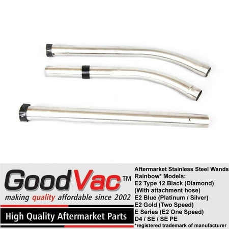 - Rainbow Non-OEM Stainless Steel Wand Pipes Attachment Pipes for D4, SE, E, E2 by GoodVac