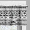 thumbnail image 3 of Ambesonne Ethnic Window Valance, Geometric Black White, 54" X 18", Black White, 3 of 5