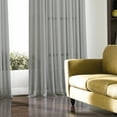 thumbnail image 2 of Curtainworks Soho Voile Grommet Single Curtain Panel, Indoor, 59"W x 120"L, Silver, Adult, 2 of 5